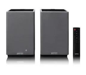 LENCO SPB-240BKGY grau-schwarz / Regallautsprecher / 2.0 / 80 W RMS / Bluetooth 5.3 / USB