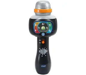 VTech Karaoke-Mikrofon für Kinder, schwarz / Mikrofon / Bluetooth / Karaoke-Effekt / 15 Lieder / ab 2 Jahren