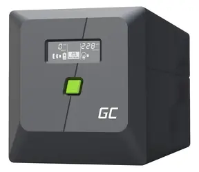 Green Cell USV 750 VA 480 W / Notstromversorgung / Line-Interactive / Tower / 4X Ausgänge / 2 x 12 V/7 Ah / USB