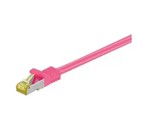 Goobay Patchkabel SFTP Cat.7 Magenta / Patchkabel / RJ-45 / 5 m / LSZH