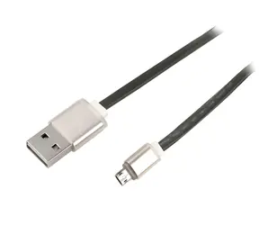 NetX Micro-USB-Kabel schwarz / Lade- und Synchronisierungskabel / doppelseitige Anschlüsse