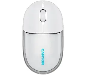 Canyon OnClick 24 weiß / Kabellose optische Maus / Bluetooth 5.1 + 2,4 GHz / 1200 dpi / 500 mAh Akku