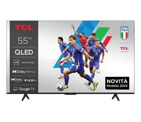 55" TCL 55P7K Titanium / Fernseher / QLED / 4K UHD / Google TV / DVB-T2/C/S2 / HDMI / WLAN / 20-W-Lautsprecher