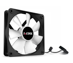 1stCool Leiser Lüfter 120 mm / Lüfter / Hydrogelagert / 1200 U/min / 33,3 CFM / 3-Pin / Molex