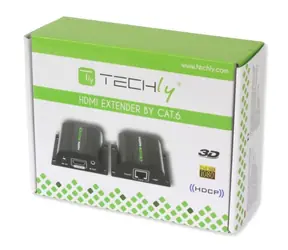 Techly HDMI-zu-UTP-Extender / HDMI-Extender / Cat5e-7 / bis zu 60 m / 1080p / IR