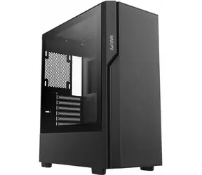 1stCool GAMER 5 schwarz / PC-Gehäuse / Midi-Tower / ohne Netzteil / USB 3.0 / USB-C / transparente Seitenwand