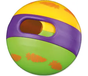 TRIXIE Ball mit Futterloch / Spielzeug für Nagetiere /  6 cm / Kunststoff