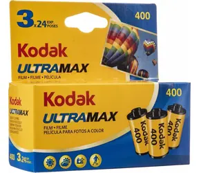 Kodak UltraMax / Farbnegativfilm / 135er Format / 24 Bilder / 3 Stück.