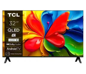 32" TCL 32V4C schwarz / Fernseher / QLED / HD Ready / Android TV / WLAN / Bluetooth / DVB-T2/C/S2
