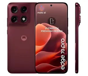 Motorola EDGE 70 Pro 8+256 GB Pantone Zinfandel Red / Smartphone / 6,78" AMOLED 144Hz / MediaTek Dimensity 8500