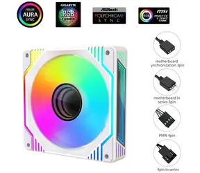 1stCool AURA EVO Spiegelweiß / Lüfter / 120 mm / ARGB / PWM