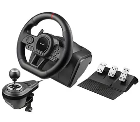 Tracer SimRacer Manuelles Getriebe 6-in-1 schwarz / Lenkrad, Pedale und Schalthebel-Set / PC, PS3, PS4, Xbox, Switch / 270°