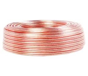LogiLink Lautsprecherkabel transparent / Audiokabel / 25 m / 2x 0,75 mm