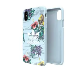Adidas OR SnapCase Floral iPhone X/Xs grau / Schutzhülle