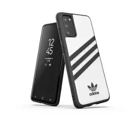 Adidas OR Schutzhülle aus PU für Samsung Galaxy S20, weiß-schwarz / Schutzhülle / PU-Material / SM-G980