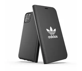 Adidas OR Booklet Case Basic für iPhone 11 Pro Max schwarz-weiß / Buchhülle