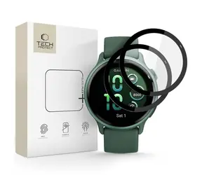 Tech-Protect Glass Flex+ für Garmin Vivoactive 6, schwarz / Schutzglas / Hybrid / 2 Stück