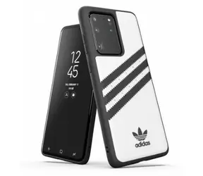 Adidas OR Schutzhülle für Samsung Galaxy S20 Ultra, weiß/schwarz / Hülle / PU