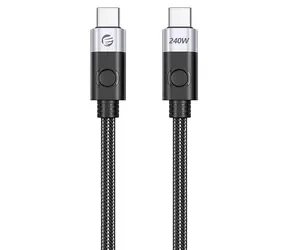 Orico CC240 schwarz / USB-C-auf-USB-C-Kabel / USB 4.0 / 40 Gbit/s / 240 W / 8K 60 Hz / 1,5 m