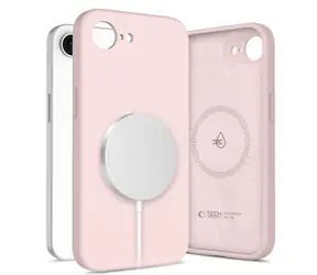 Tech-Protect Silikonhülle, pink / Schutzhülle / Apple iPhone 16e, 17e / Silikon / MagSafe