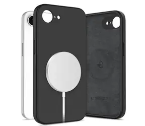 Tech-Protect Silikonhülle mit MagSafe, schwarz / Schutzhülle / Apple iPhone 16e, 17e / Silikon / MagSafe