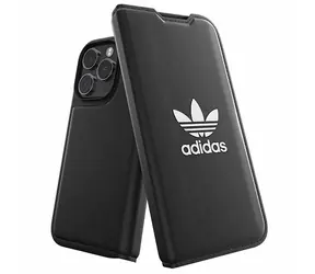 Adidas Booklet Case BASIC schwarz/weiß / Buchhülle / Apple iPhone 14 Pro