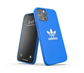 Adidas Schutzhülle Basic blau/weiß / Hülle / für Apple iPhone 12 Pro Max