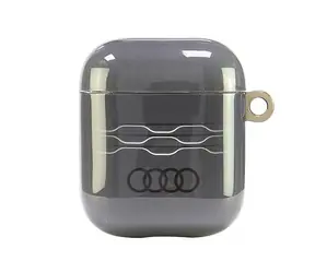 Audi IML Schutzhülle mit geometrischem Muster für Apple AirPods 1 und 2, grau / Schutzhülle / IML-Technologie