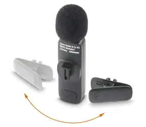 HAMA Lavalier SMART / Ansteckmikrofon / kabellos / USB-C / Rauschunterdrückung / 4,5 Stunden Akkulaufzeit