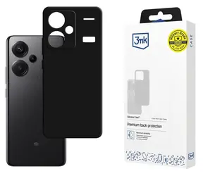 3mk Silikonhülle für XIAOMI Redmi Note 13 Pro+ schwarz / Rückseite / Silikon