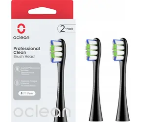 Oclean Professional Clean P1C5 schwarz (2 Stück) / Ersatzköpfe / Oclean Schallzahnbürsten / mittel