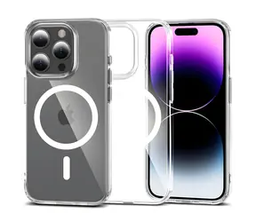 Tech-Protect FlexAir Hybrid transparente Schutzhülle / MagSafe / iPhone 15 Pro Max
