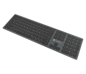 Natec Dolphin grau / Tastatur / Kabellos / Bluetooth + 2,4 GHz / CZ/SK Layout / Scherenmechanismus
