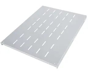Intellinet 19"-Regal, grau / Regal / Tiefe 600 mm / Tragkraft 100 kg / Stahl / 1 HE