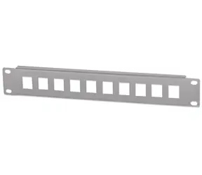 Intellinet 10" grau / Patchpanel / 10 Ports / 1U / unbestückt