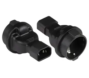 Good Connections Netzteil C14-Schuko schwarz / Netzteil / 250 V / 10 A