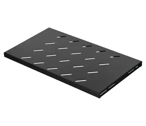 Lanberg AK-1001-B schwarz / Rack-Einschub / 19" / 1 HE / für 450/600 mm Schränke / Tragfähigkeit 120 kg