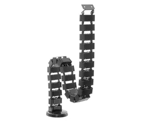 Equip Kabelorganizer für unter den Schreibtisch, Schwarz / Kabelorganizer / Teleskopierbar / 1,3 m / ABS/Stahl