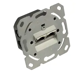 Gute Verbindungen Cat.6-Netzwerkdose / Netzwerkdose / 2x RJ-45 / geschirmt