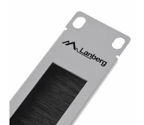 Lanberg AK-1101-S graue / gebürstete Frontplatte / 19" / 1 HE / 482,6 x 44,2 x 8,5 mm