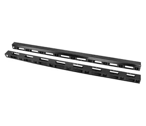 Lanberg Vertikaler Kabelorganizer 42U schwarz / Kabelorganizer / Für 19"-Racks / 2 Stück