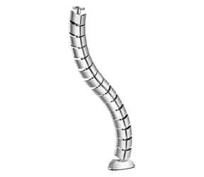 Equip Kabelorganizer für unter den Schreibtisch, Silber / Kabelorganizer / Zweikanalig / 730 mm / ABS