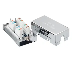 Keystone- Equip Cat5e STP Silber / Keystone-Modul / T568A/B / 22-26 AWG
