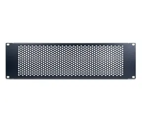 Inter-tech Abdeckplatte 19" 3U schwarz / Abdeckplatte / RAL 9005 / 482 x 134 x 11 mm