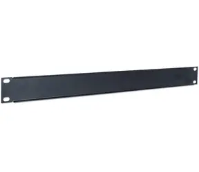 Intellinet schwarz / 19"-Rackblende / 1 HE / 483 x 44,5 x 9 mm / Stahl