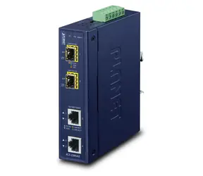 Planet IGT-2205AT / Konverter / 2x GLAN - 2x SFP / IP30 / DIN-Schiene / -40 bis 75 °C