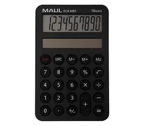 Maul ECO MD 1 schwarz / Taschenrechner / zehnstellig / solarbetrieben