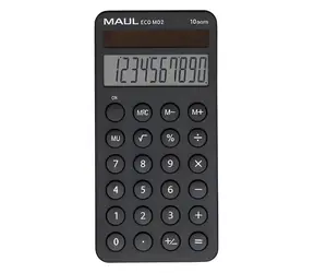 Maul ECO MD 2 schwarz / Taschenrechner / zehnstellig / solarbetrieben