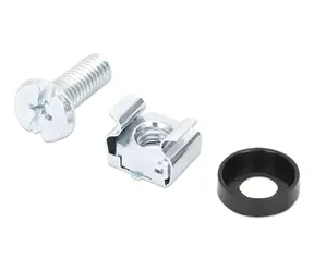 Intellinet Schrauben- und Mutternsatz 19" Silber / Rack-Montagesatz / 100-teilig / Käfigmuttern, Schrauben, Unterlegscheiben