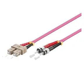 Good Connections SC/ST lila / Optisches Patchkabel / Duplex / OM4 / 50/125 µm / LSZH / 7,5 m